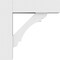 Ekena Millwork Standard Olympic Architectural Grade PVC Bracket with Block Ends, 3"W x 12"D x 12"H BKTP03X12X12OLY05 - alternate 3